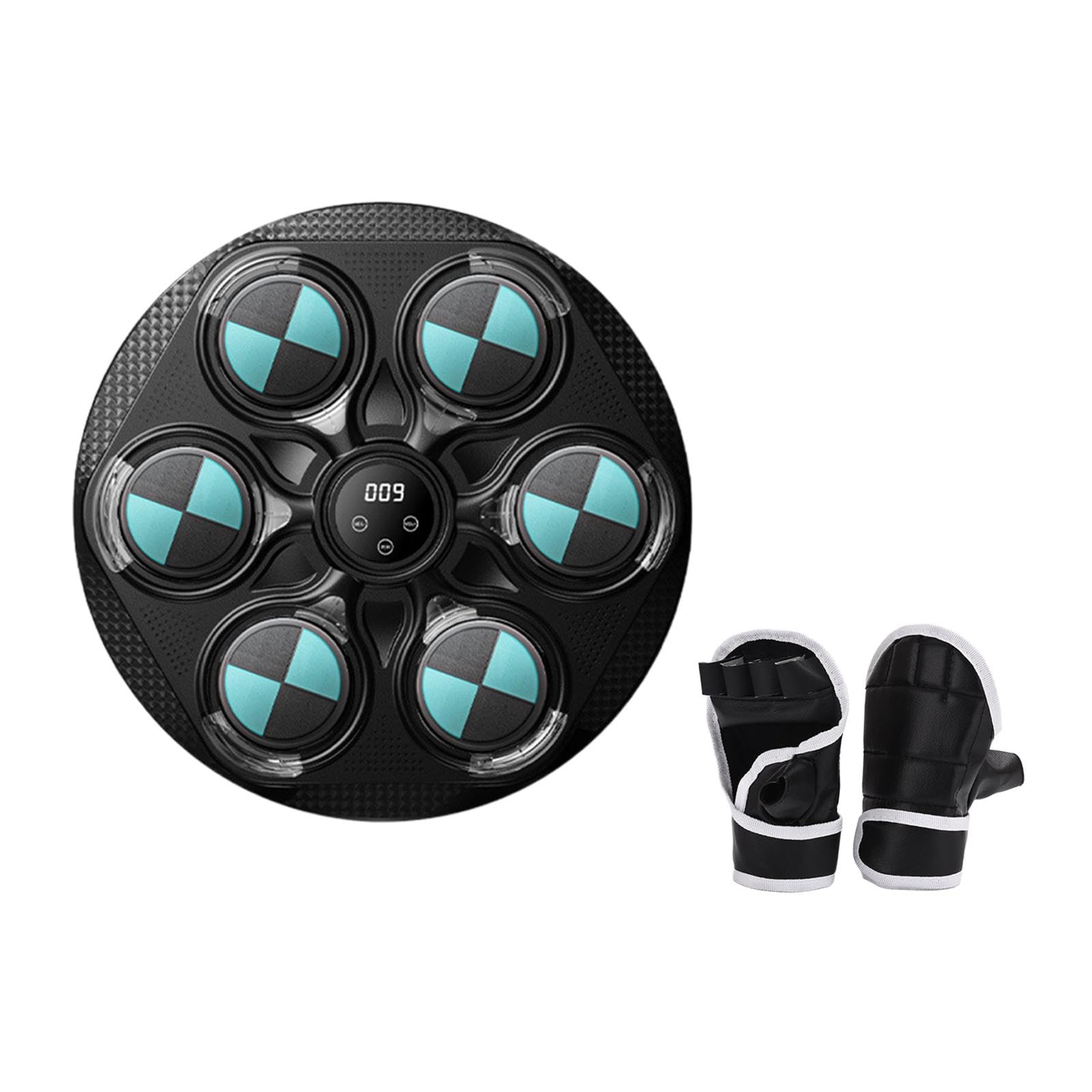 Máquina de Entrenamiento de Boxeo Musical, Objetivo de Pared de Boxeo con Música Electrónica con Guantes, Entrenador de Boxeo para Práctica Deportiva