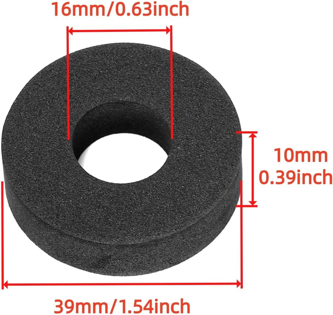8Pcs Foam Sealed Gasket(39x16x10mm) for Fountain 33-37mm Led Ring,0.5" Hose