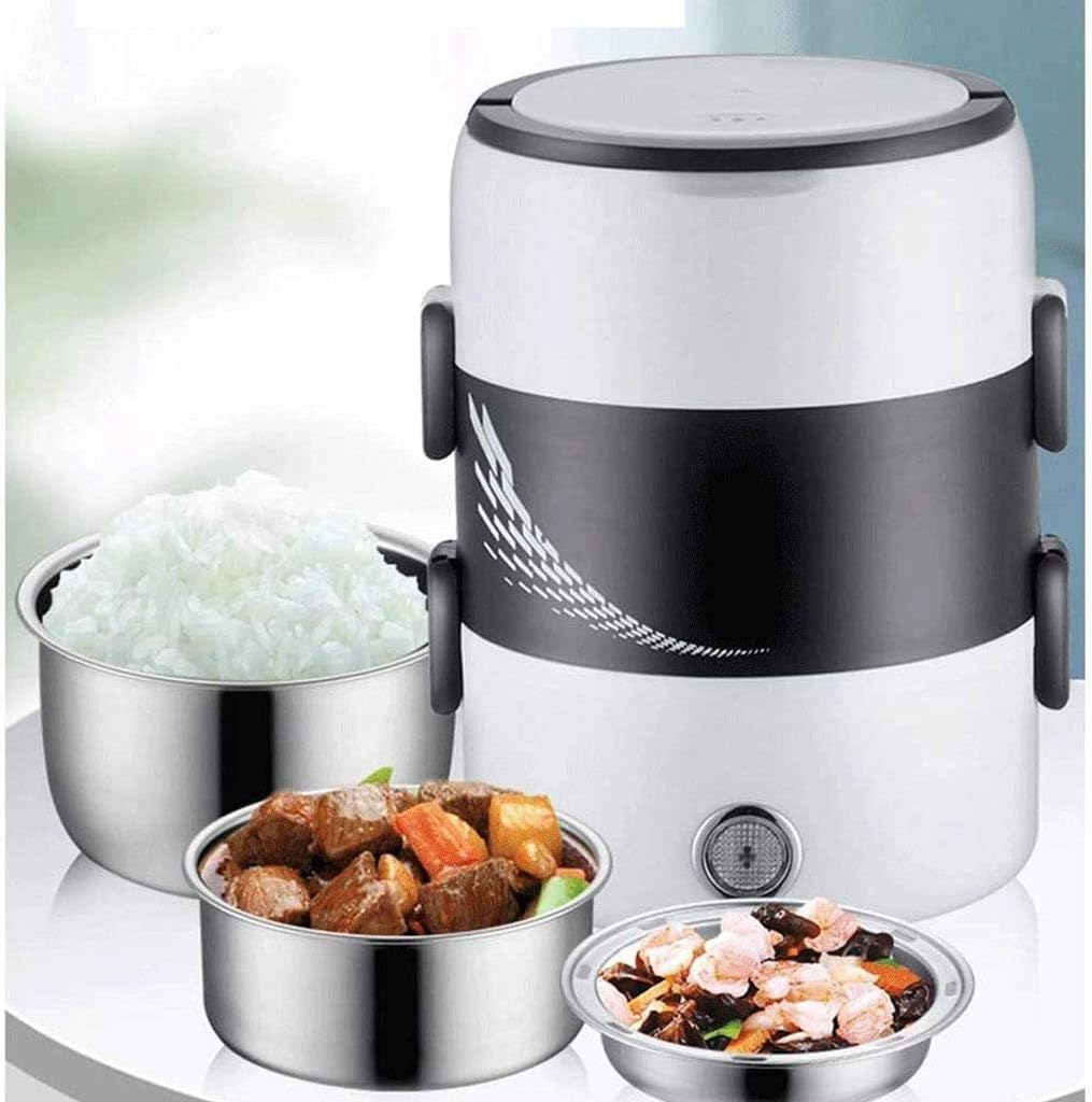 Insulated Lunch Box - Stainless Steel Portable Electric Heating, 2L Large Capacity