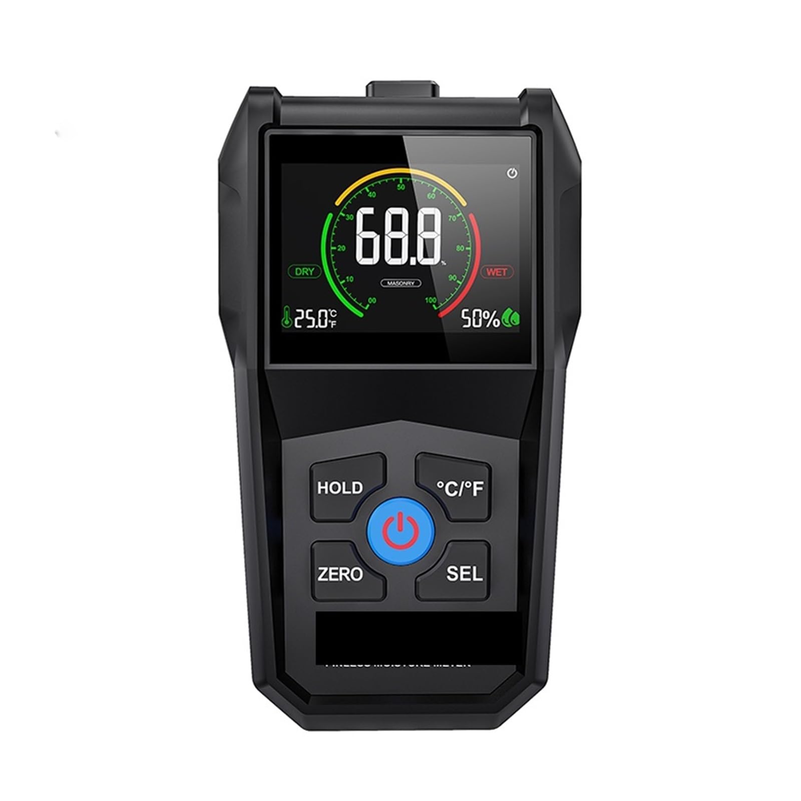 Mthckxjbsuz Wm700a Moisture Meter, Two Pins Digital Wood Moisture Meter Paper Humidity Tester Wall Hygrometer Timber Damp Detector Lcd Wood Humidity Tester(Wm700a)