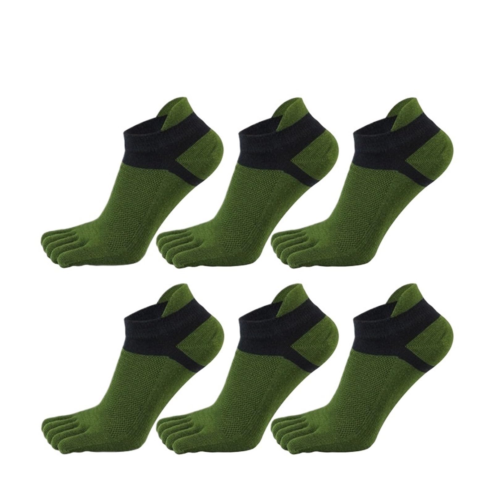ITRHJTGP Finger Socks Five-Toed Socks Tabi Flip Flop Mens Running Kintoe Hiking for Fitness(Green)