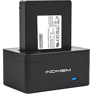 INDMEM USB 3.2 Gen 2 to U.2 NVMe SSD Adapter, Type C to U.2(SFF-8639) NVMe SSD Reader Converter Enclosure Docking Station for 2.5”U.2 NVMe SSD(up to 10Gbps)