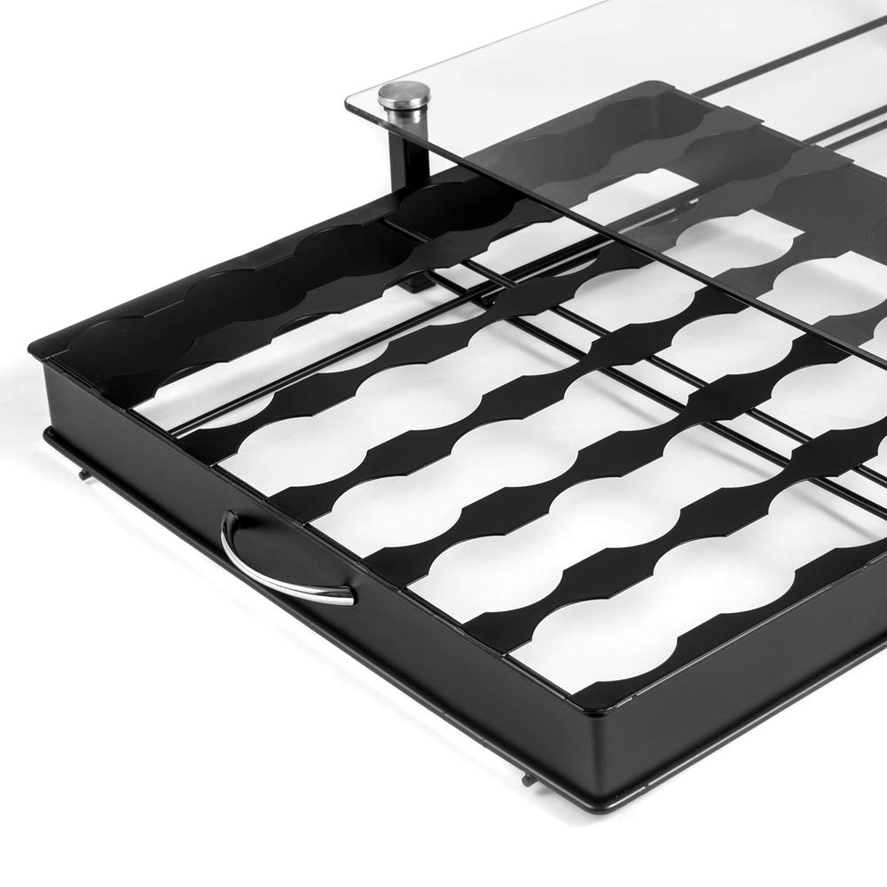 HiveNets DG Kaffee Kapselhalter Kapselständer Kapseln Glas Schubladen Organiser für 36 Stück