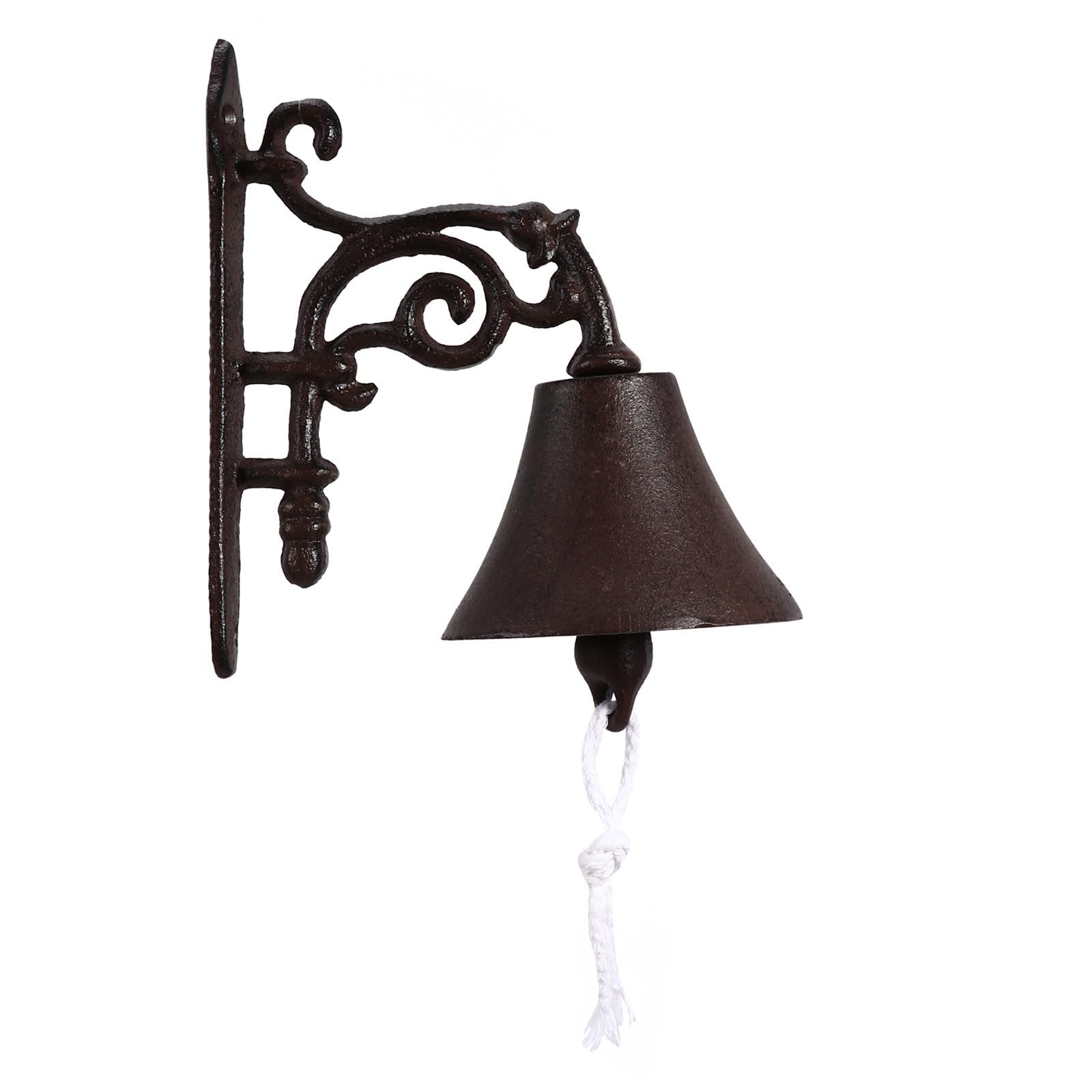 Sonnette murale en fer marron pour remplacer carillon sans pile