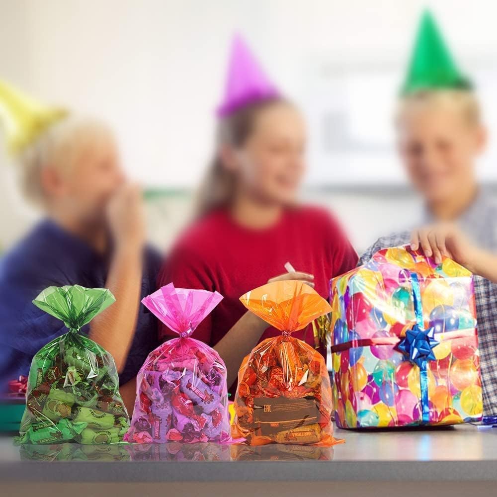 ⭐️セロファン お菓子袋　ラッピング　クッキー キャンディー タイ付　200枚 ⭐️セロファン お菓子袋 ラッピング クッキー キャンディー