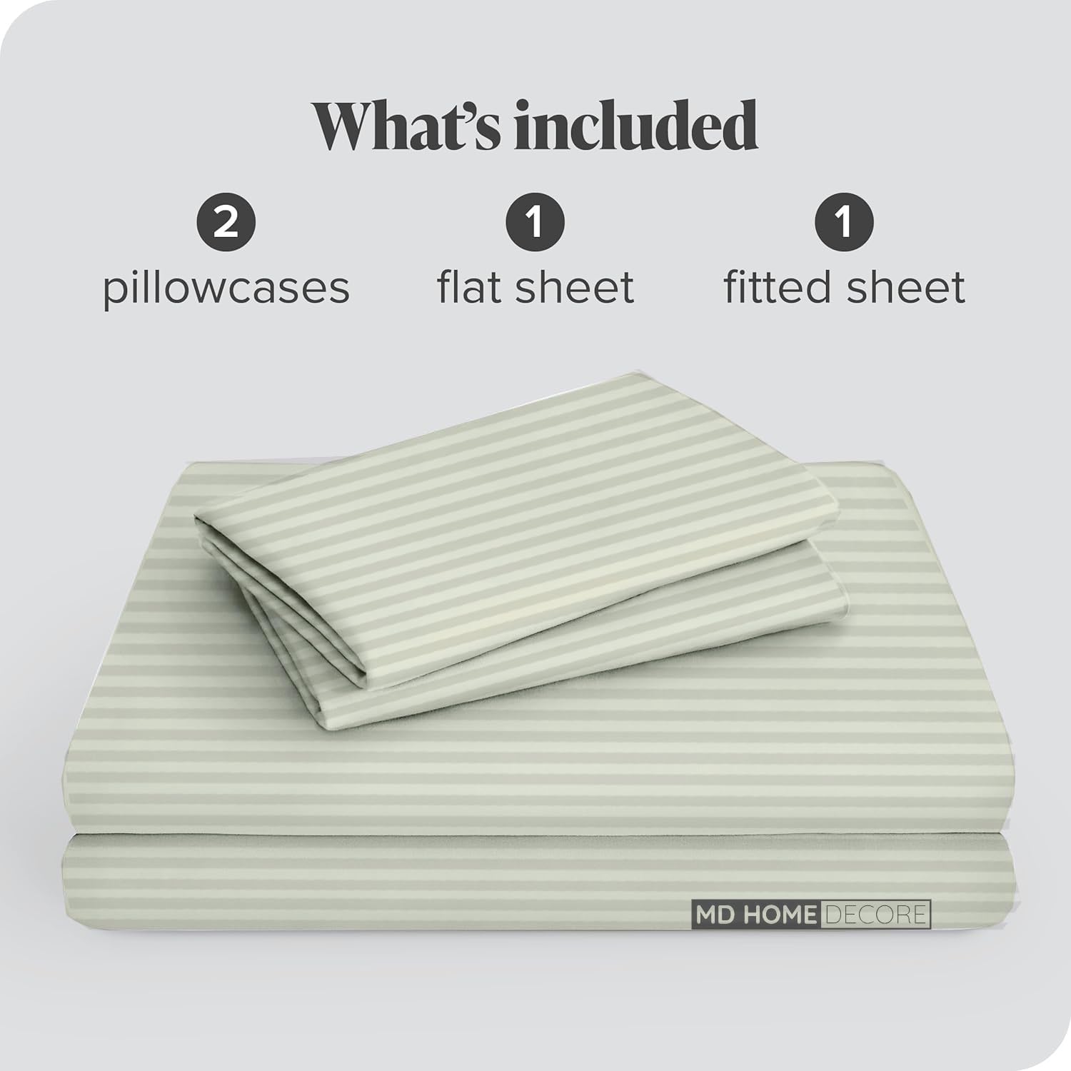 Amazon｜4ピースベッドシートセット – 100 %エジプト綿 – 600スレッド