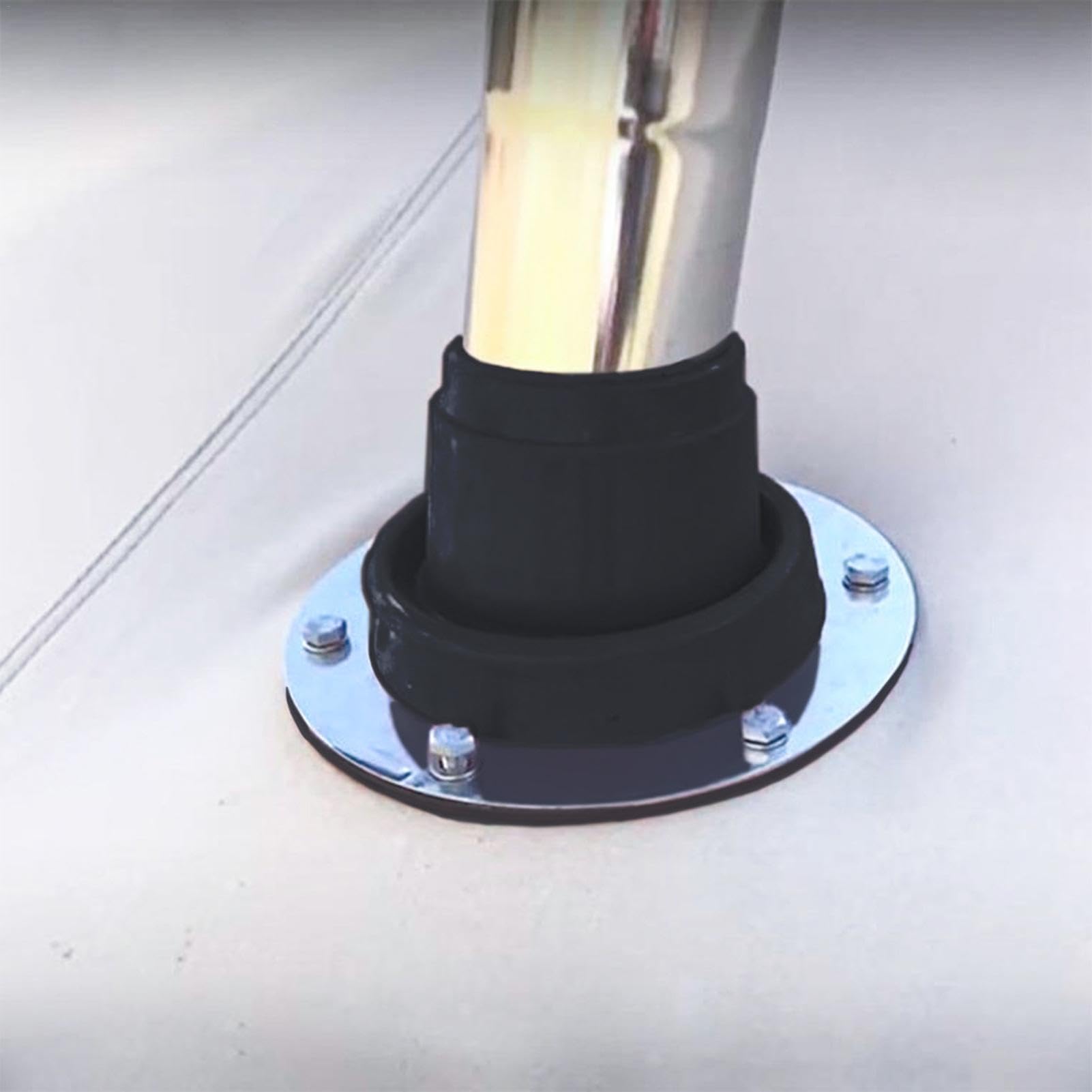 Gato para estufa, kit de tapajuntas para tubo de techo | Tapajuntas de tubo de silicona de alta temperatura,Horno de leña, chimenea, tienda de ventilación, chimenea intermitente, protección