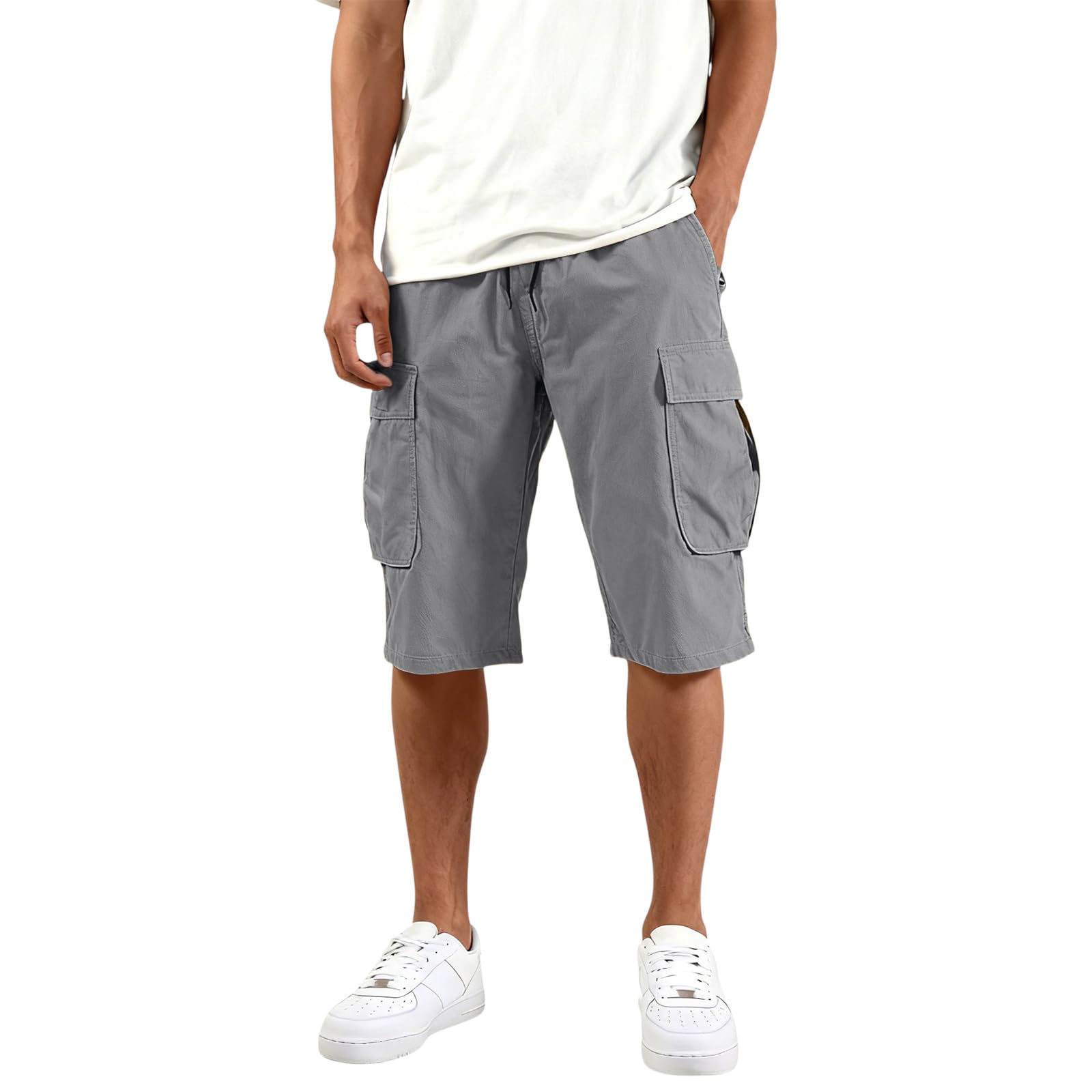 Work Shorts for Men Construction Lightweight Work Cargo Shorts Durable Zipper Pockets for Men Outdoor Work Wear