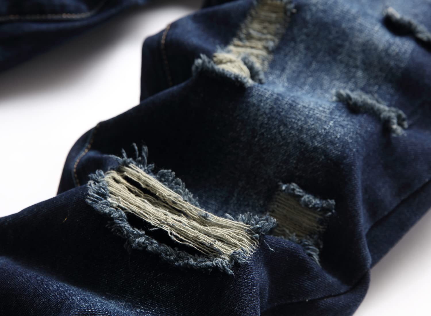 AITITIA Jeans Uomo Strappati Regular Fit