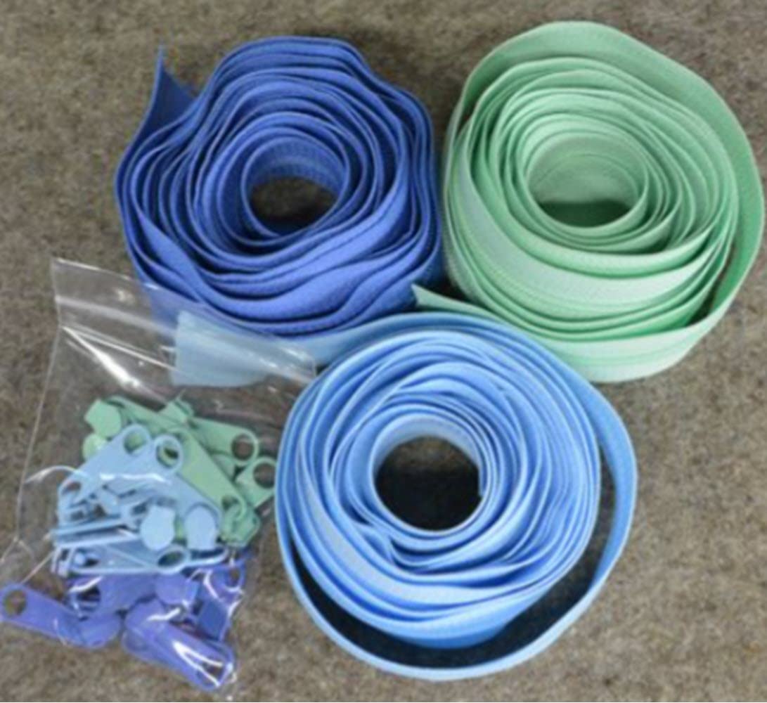 Pam Damour Trio/Oh Boy Zipper, Blue/Sky/Mint