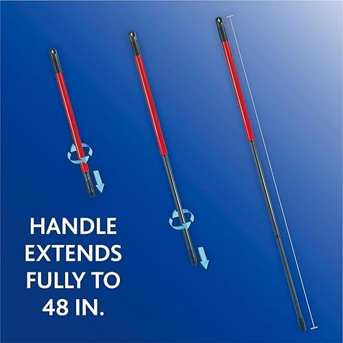 Miniatura 6 de Microfiber Spin Mop &amp; Bucket Compatible with O-Cedar EasyWring Floor Cleaning System + 4 Extra Refills, Red