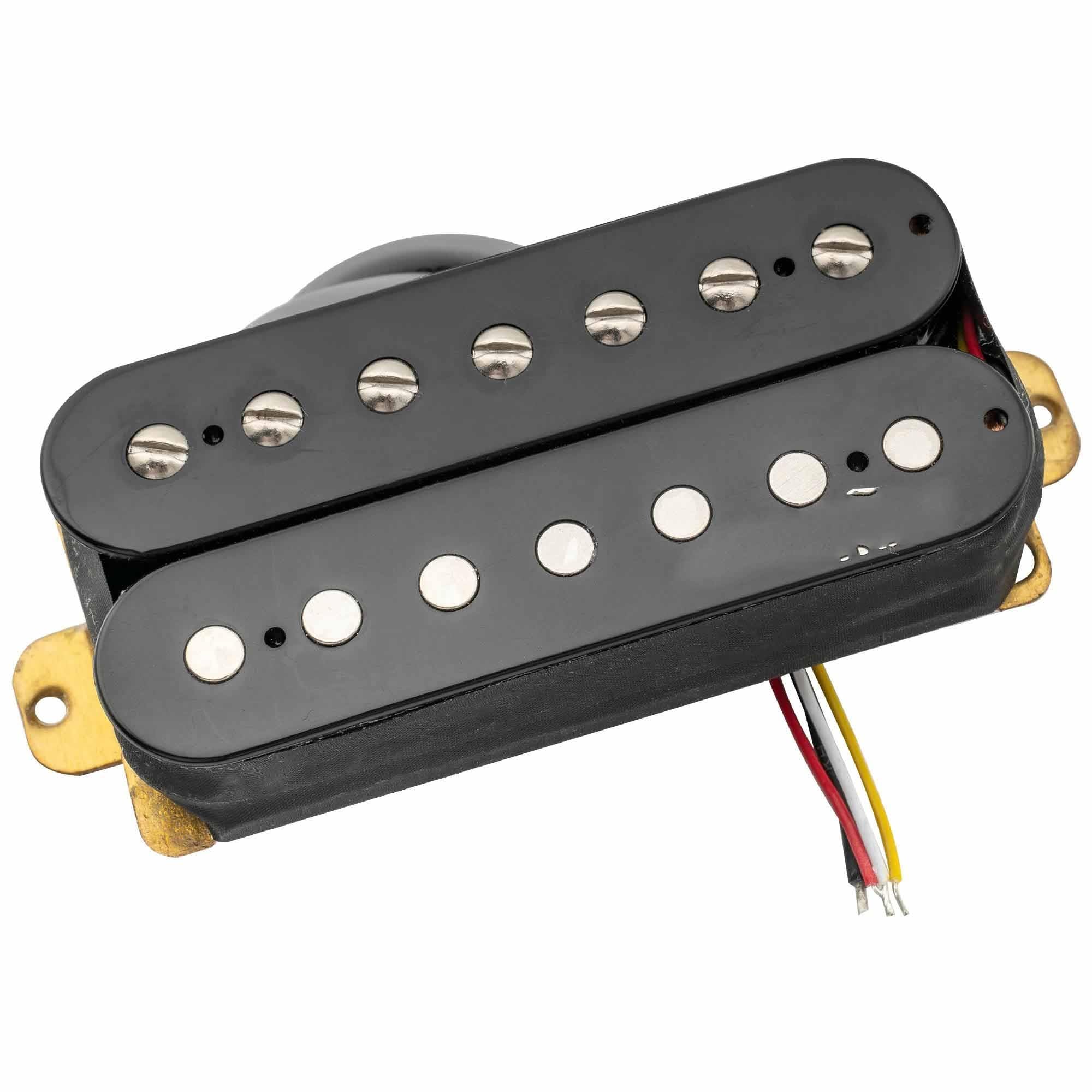 Części Do Gitary Elektrycznej Ceramiczny Przetwornik Humbucker Pod Mostkiem | Klasyczny otwarty styl na 7-strunową gitarę elektryczną, czarny(1 Pc Neck Black)