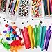 Kraftic Arts and Crafts Supplies Set for Kids Ages 4-8, Giftable Craft Organizer Box with 2000+ Pcs DIY Art Supplies for Toddlers, School Projects, and Homeschool - Red
