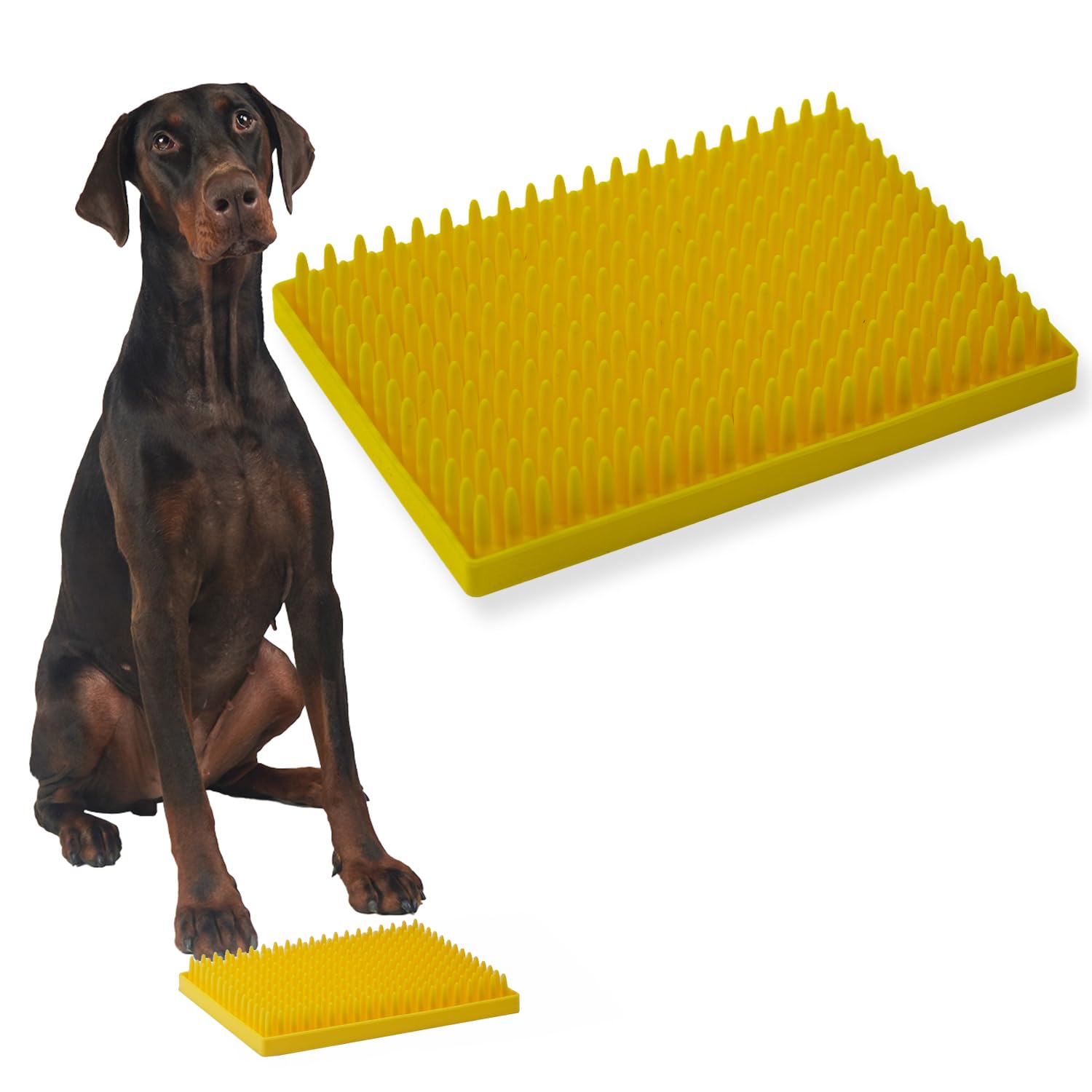 BIG DAWG® Slow Feeder Dog Mat, Large Silicone Licking Tray with Spiky Texture, Anti-Slip base, Anxiety Relief and Boredom Reduction, Dishwasher Safe (SPIKY SNUFFLE MAT)