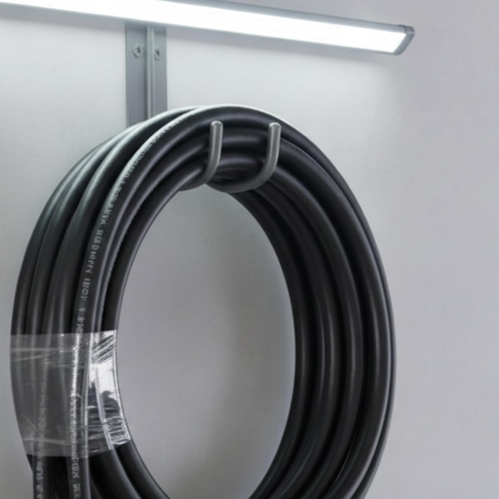 F Fityle Conexión para Lavado con Refuerzo Alambre Acero y Cubierta Flexible PVC para Limpieza Exterior Automóviles y Patios con Acoples Metal Seguros, 8 Metros