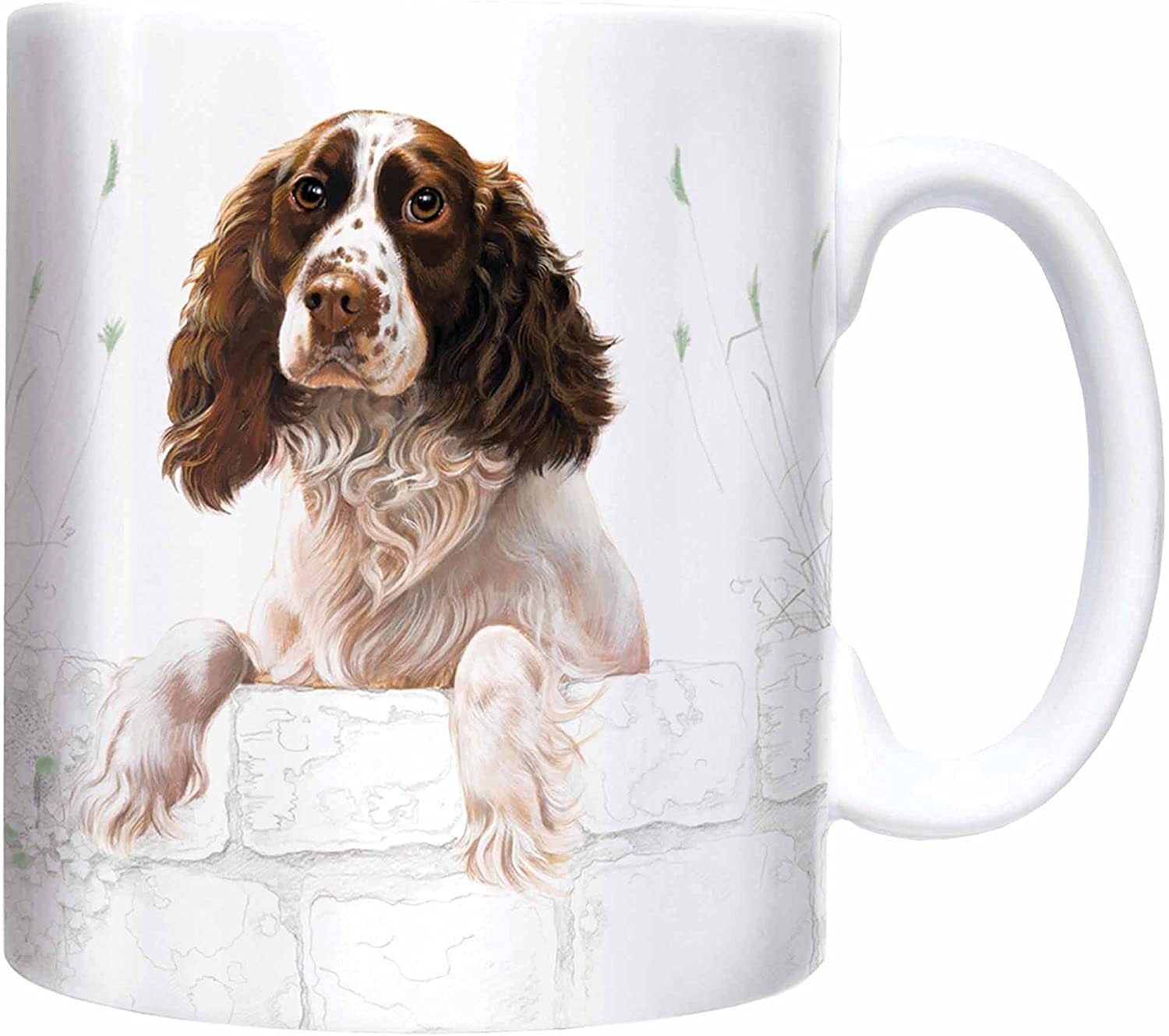 Giftme English Springer Spaniel Birthday, Christmas Coffee Tea Mug Unique 11oz White Ceramic Mug.