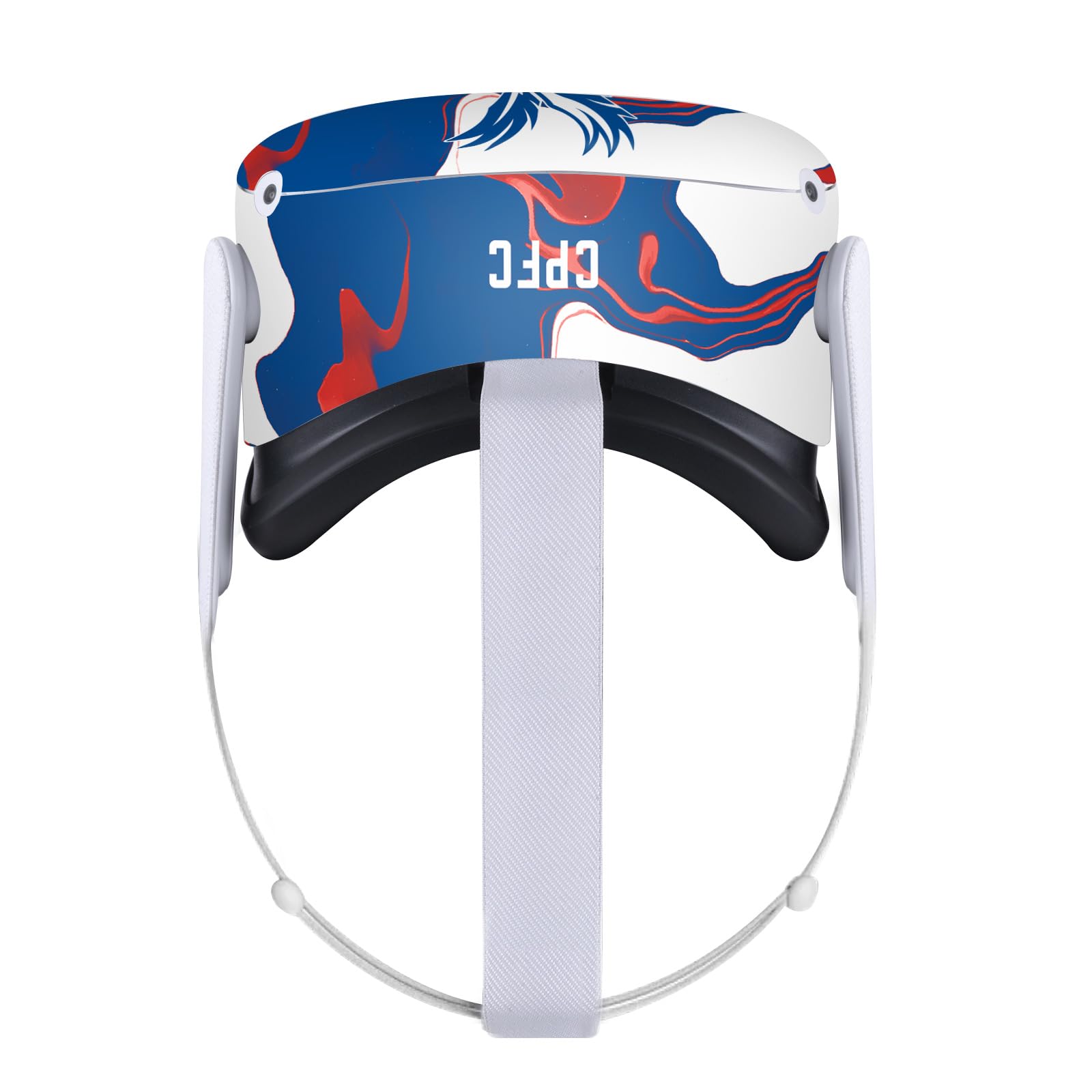 Head Case Designs Officially Licensed Crystal Palace FC Marble Logo Art Vinyl Sticker Skin Decal Cover Compatible with Meta Quest 2