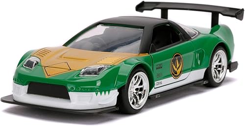 Miniatura 2 de Jada Toys Power Rangers 1:32 Green Ranger 2002 Honda NSX Type-R - Coches fundidos a presión, juguetes para niños y adultos