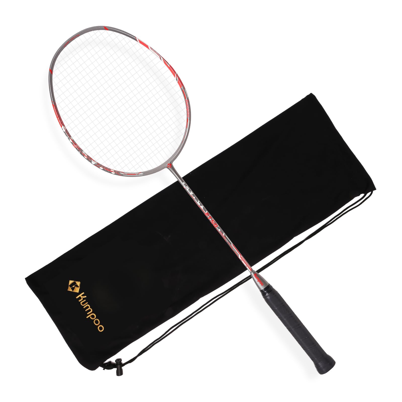 Badminton Racket Professional, Carbon Fiber Shaft Badminton Racket Set with Cover Bag, Pro Badminton Racquet Lightweight for Beginners Outdoor Games