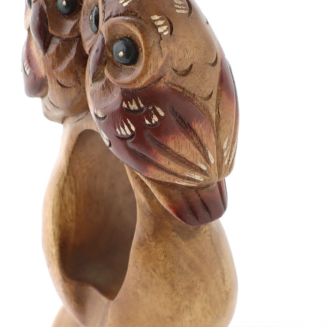 彫刻，ふくろう、木彫り、アンティーク品，置物