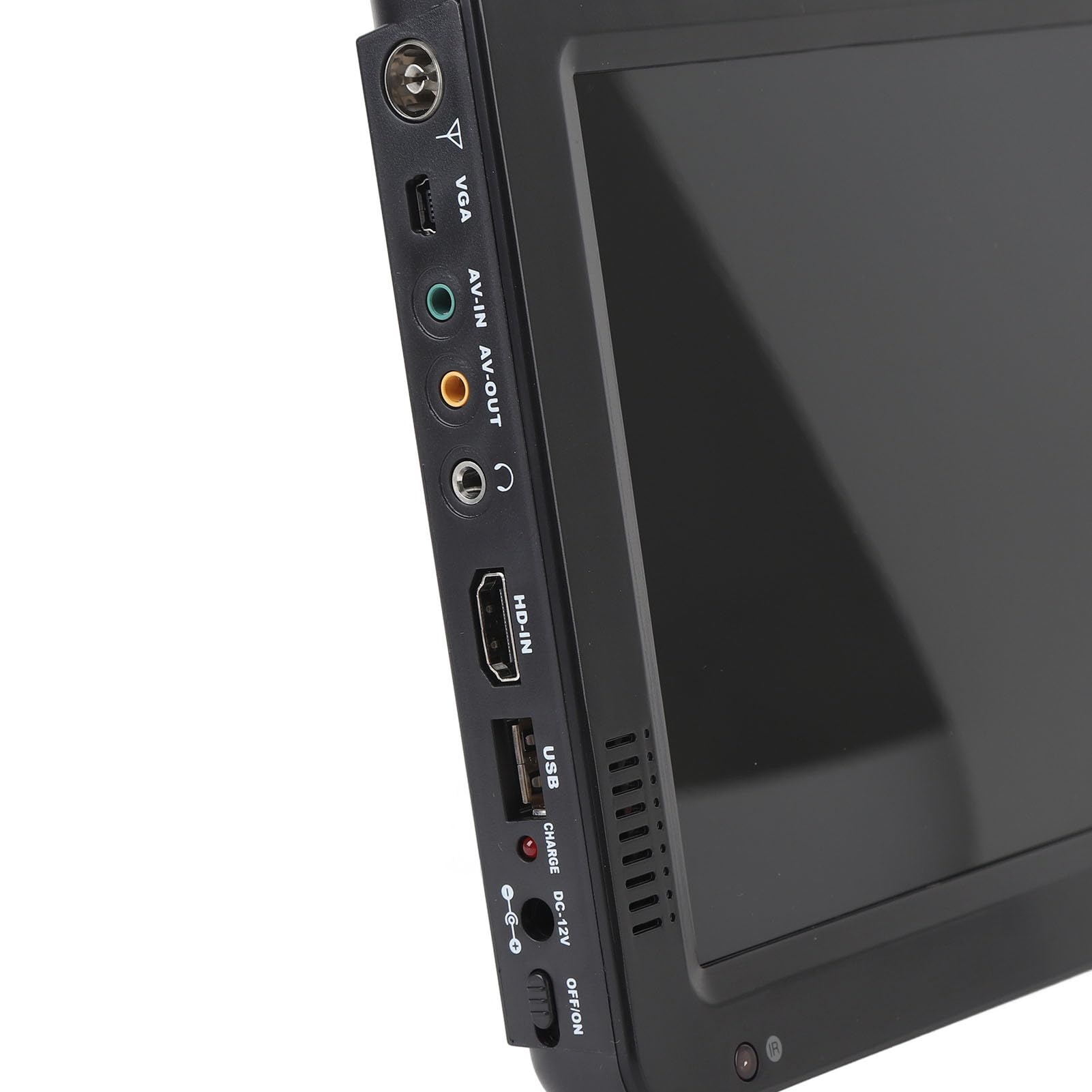 TV Numérique Portable de 10 Pouces, Petit Téléviseur avec Affichage LED HD, Tuner ATV/Numérique, Batterie 4000mAh et Prise en Charge de la Carte USB/SD pour Une Utilisation