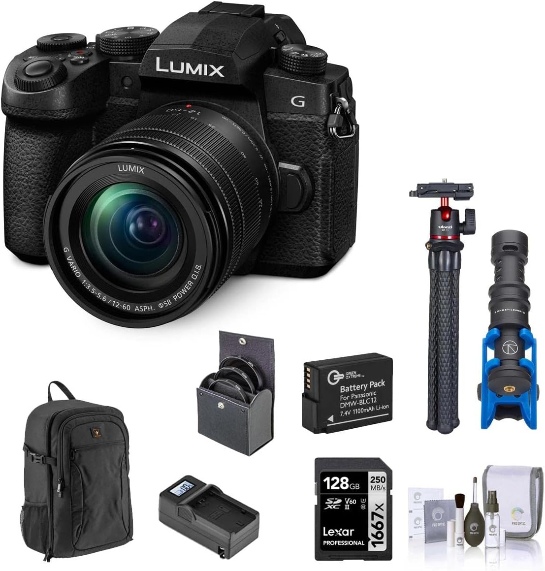 Panasonic Lumix G95 Mirrorless Camera with Lumix G Vario 12