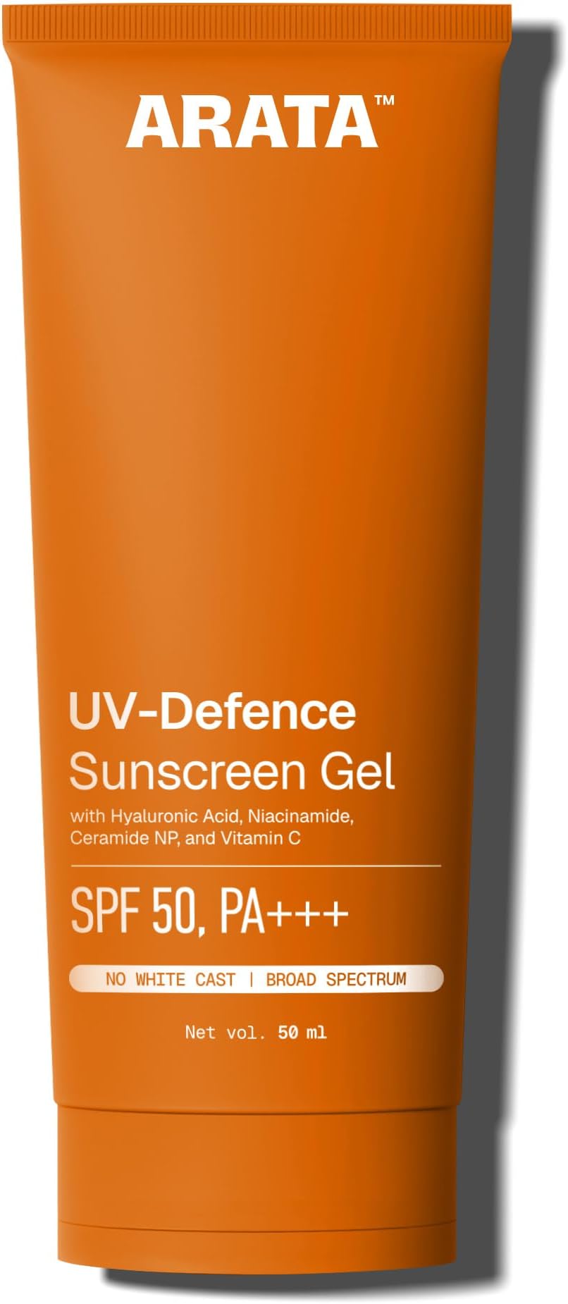 โ Arata SPF 50+ & PA+++ Ultra Light Sunscreen Gel For Oily Skin With Water Base Formulation | No White Cast | Balancing for Broad Spectrum UVA & UVB Protection with Pomegranate & Red Raspberry |