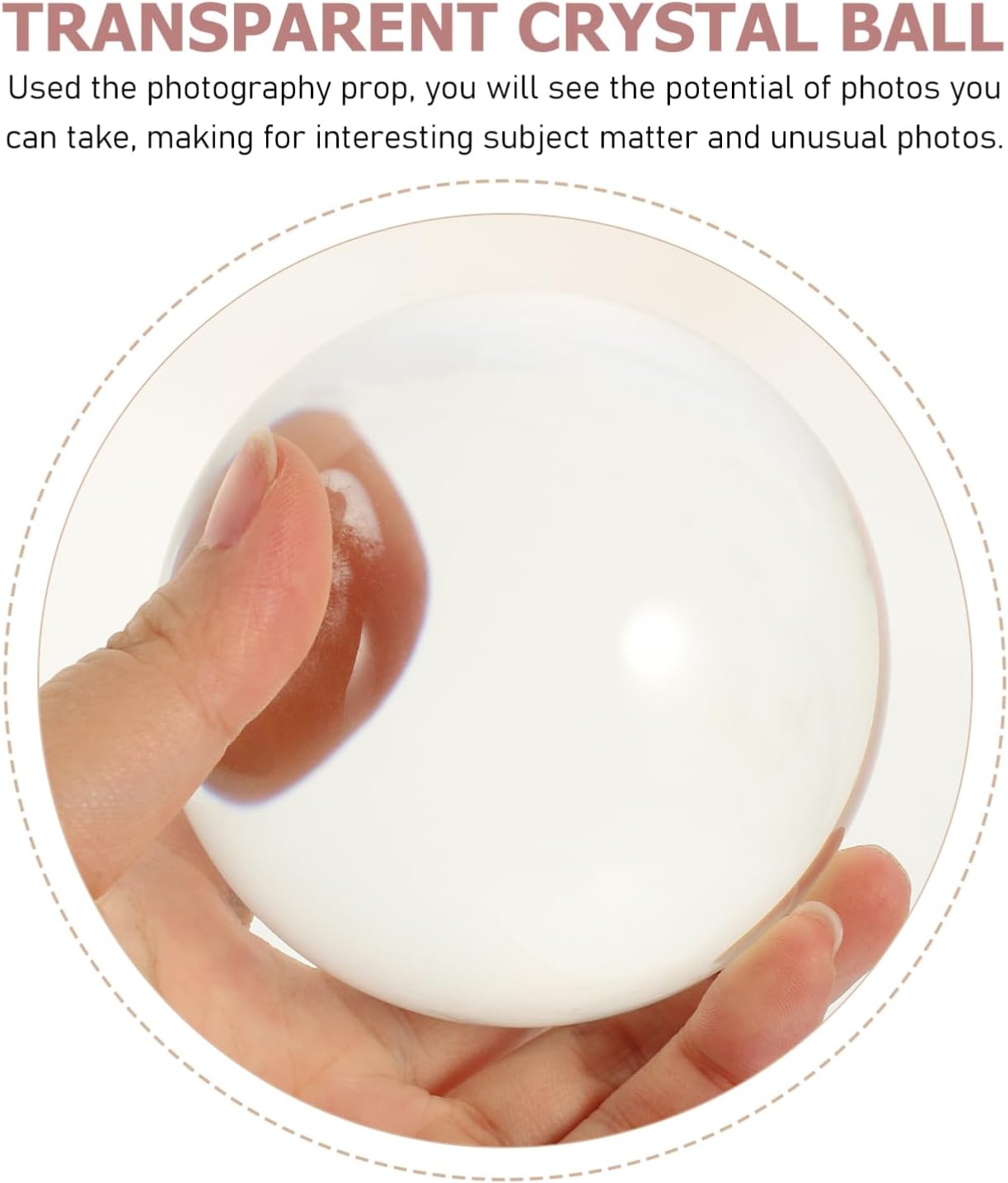 Unomor Crystal Ball Display Glass Ball Ornament Decorative Base for Feng Shui and Meditation