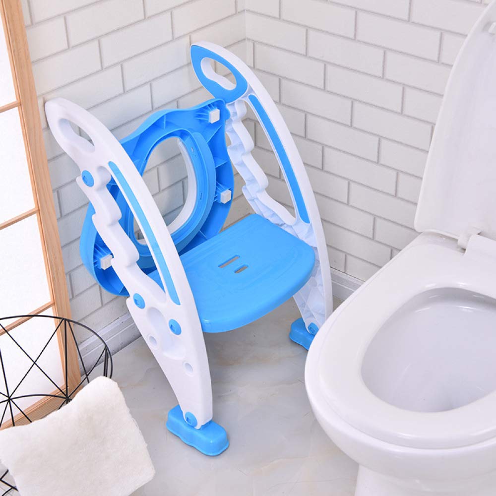 Reductor De WC Portatil, Asiento De Inodoro De Entrenamiento para IR Al Baño para Bebés Entrenador De Inodoro para Niños Pequeños con Escalera De Taburete Plegable para 1-7 Niños,Orange