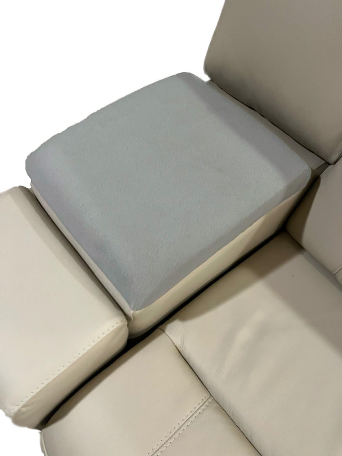 Car Console Covers Plus Made in USA Sofa Console Protector – Stylish Fleece Console Cover, Protects from Wear & Stains, Hides Damage(Black)