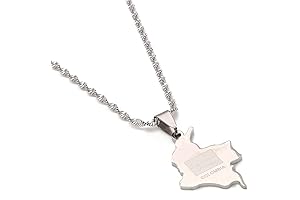 Colombia Map Pendant Necklace - Símbolo Patrio