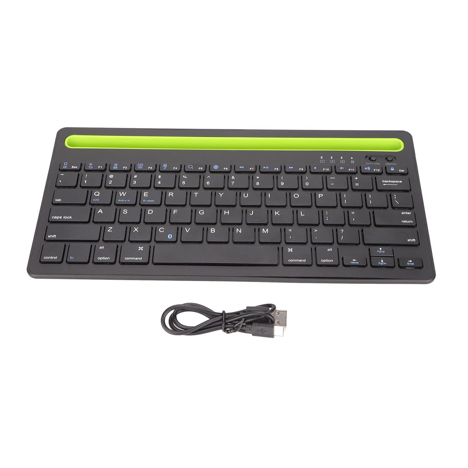 Tastiera Bluetooth Multidispositivo, Tastiera Bluetooth Universale Supporto per Cellulare Integrato Multidispositivo Tastiera Wireless per Windows, Tastierino Numerico Connetti Fino