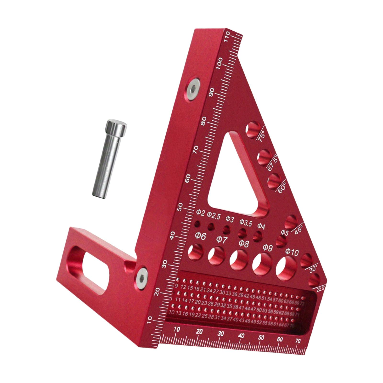 Aluminum Triangular Ruler Measuring Tool for Accurate Measurement Angles Carpentry Furniture Interior Designs High Measuring Instrument