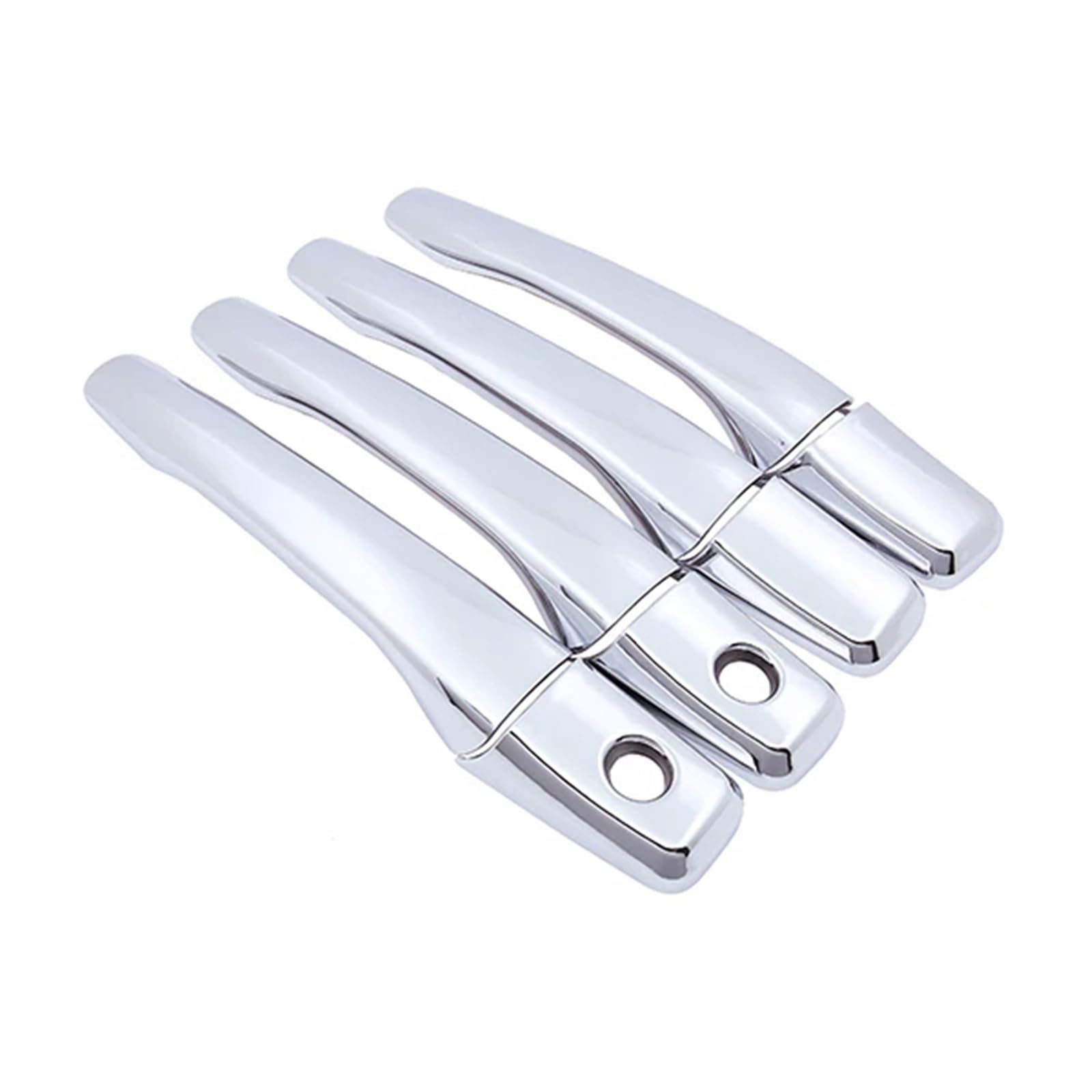 CFAYRLMS Door Pull Cover Compatible with Mitsubishi for Lancer for GLX for Cedia for Soueast for Lioncel II 2001-2007 Door Handle Cover Chrome Car Accessories Sticker