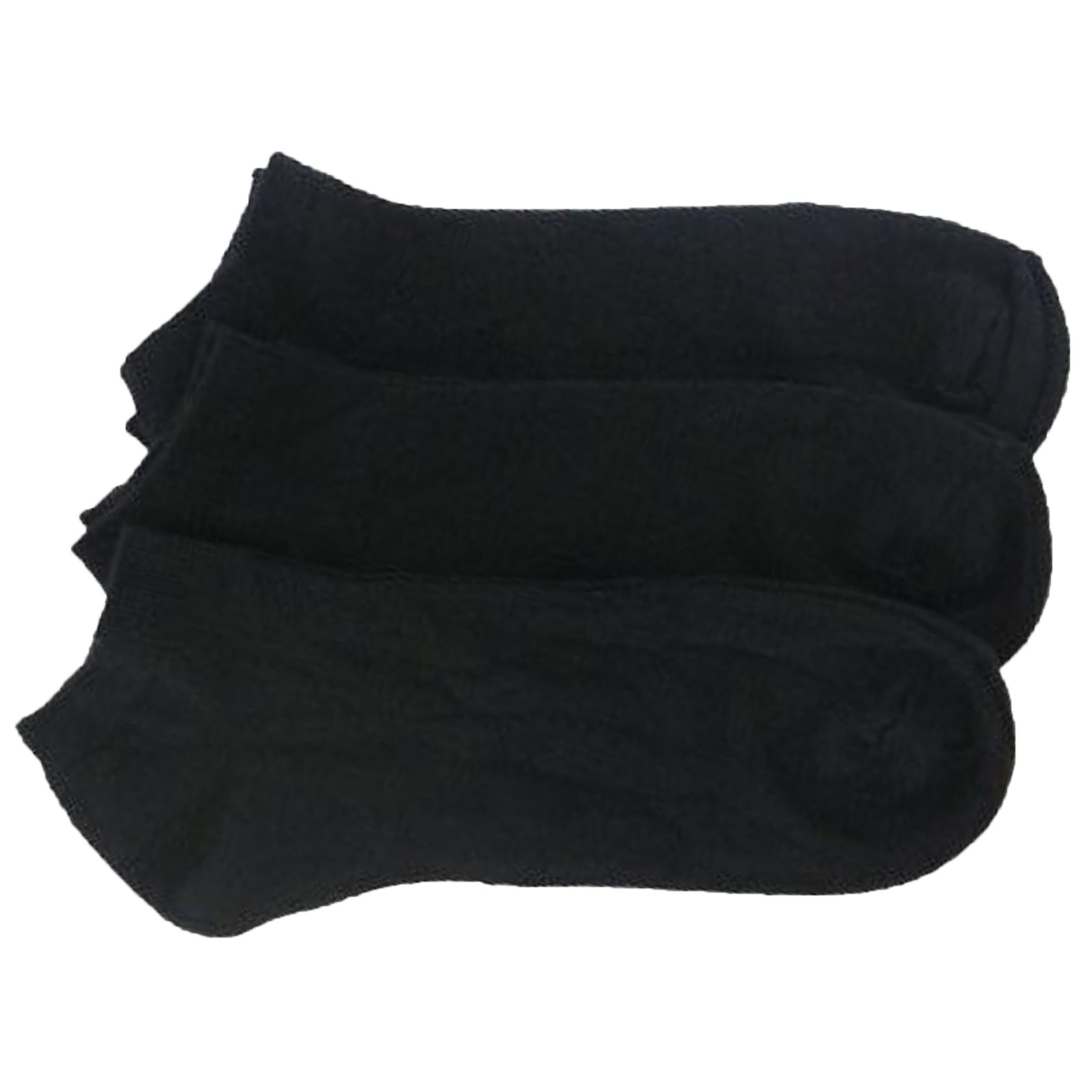 Britwear Women's Black 3 X Short Trainer Sport Socks (Cotton Rich) Colour: Shoe Size:uk 4-6