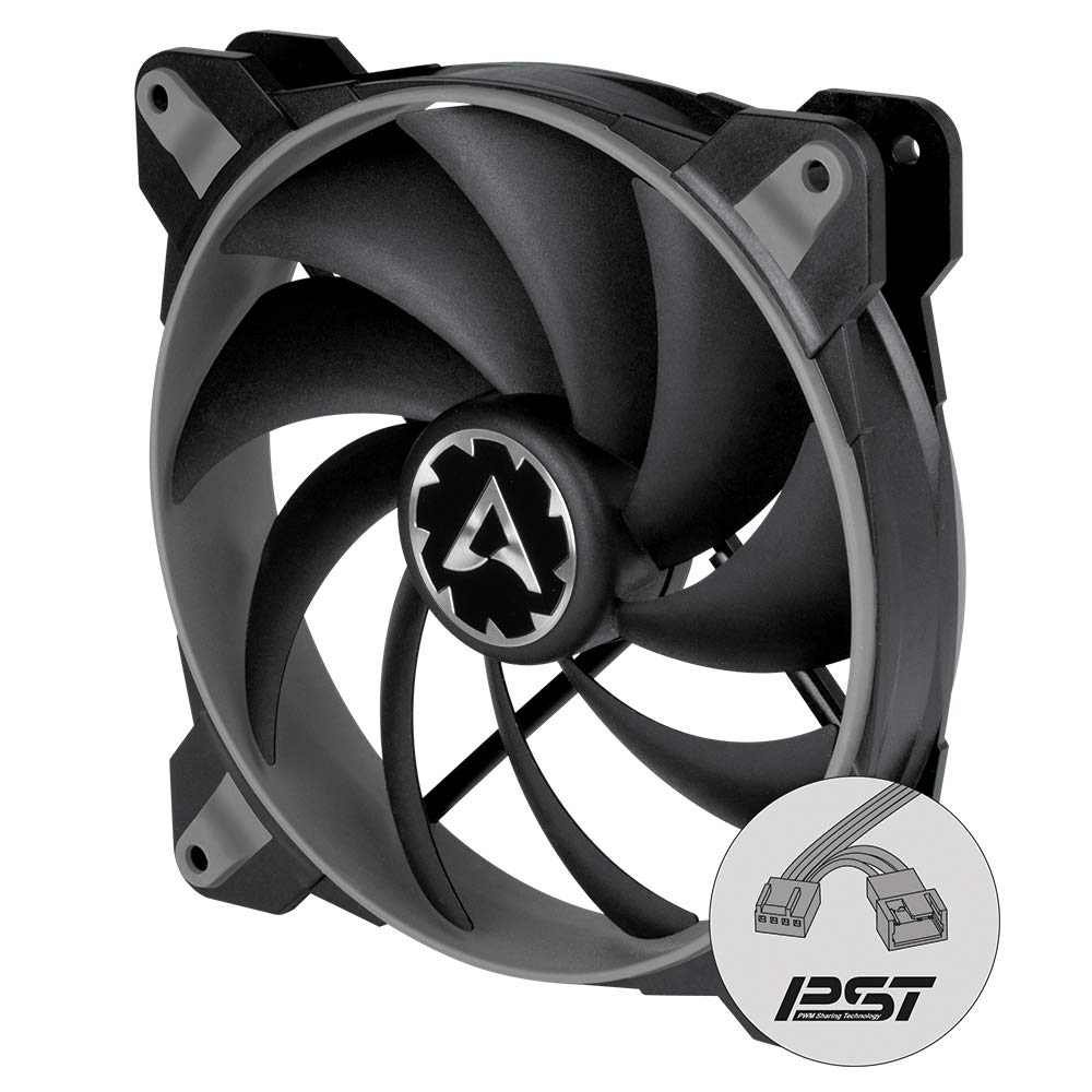 ARCTICBionix F140-140 mm Gaming Case Fan with PWM PST, Cooling Fan with PST Sharing Function, Port, Synchronous RPM Adjustment, 200-1800 RPM – Grey