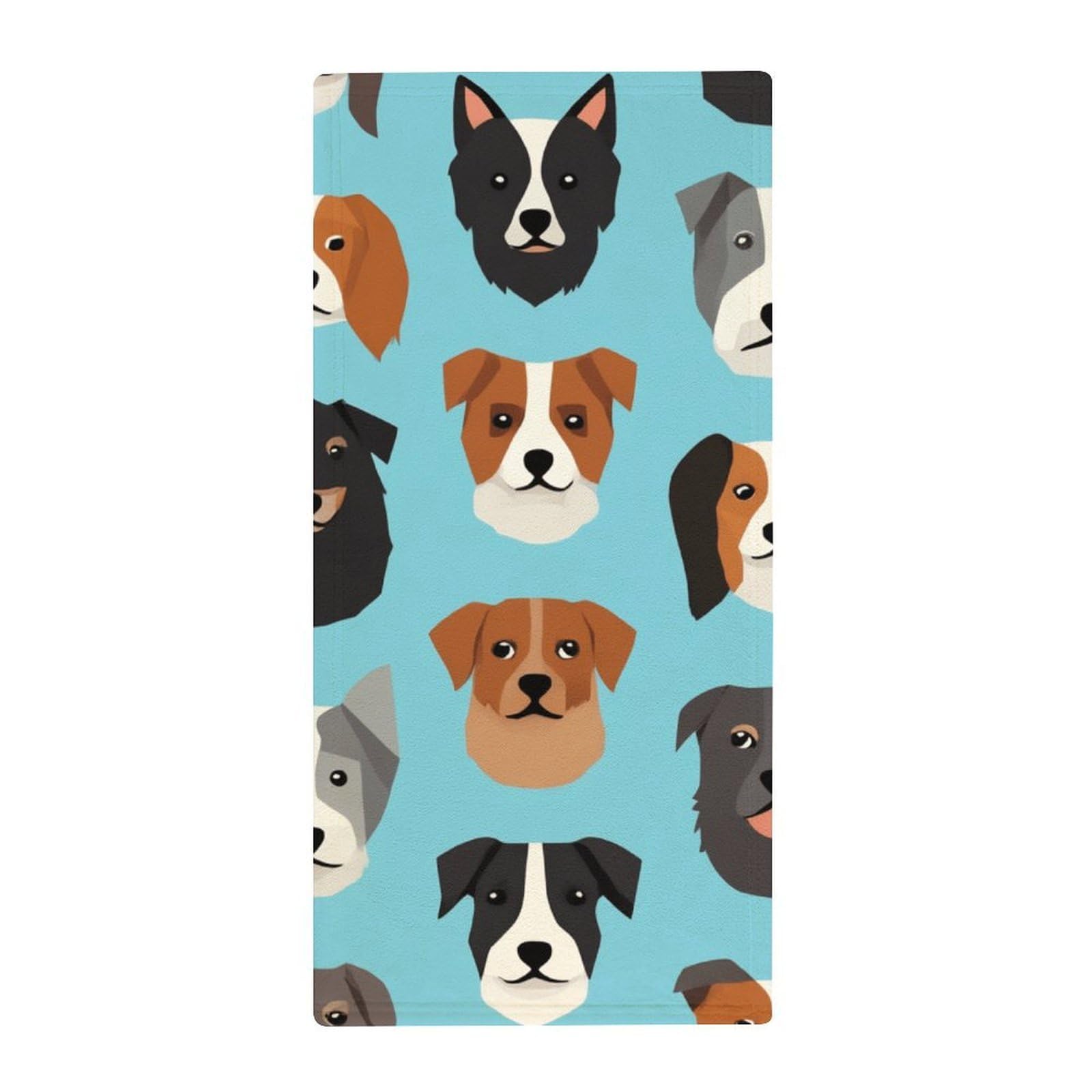 Anceky Luxury Hand & Face Towels, Winer Dog Face Ultra Soft Bath Towels for Hotels, Spa & Guest Bathrooms