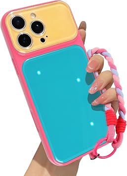for iPhone 16 Pro Max Case,Blue Yellow