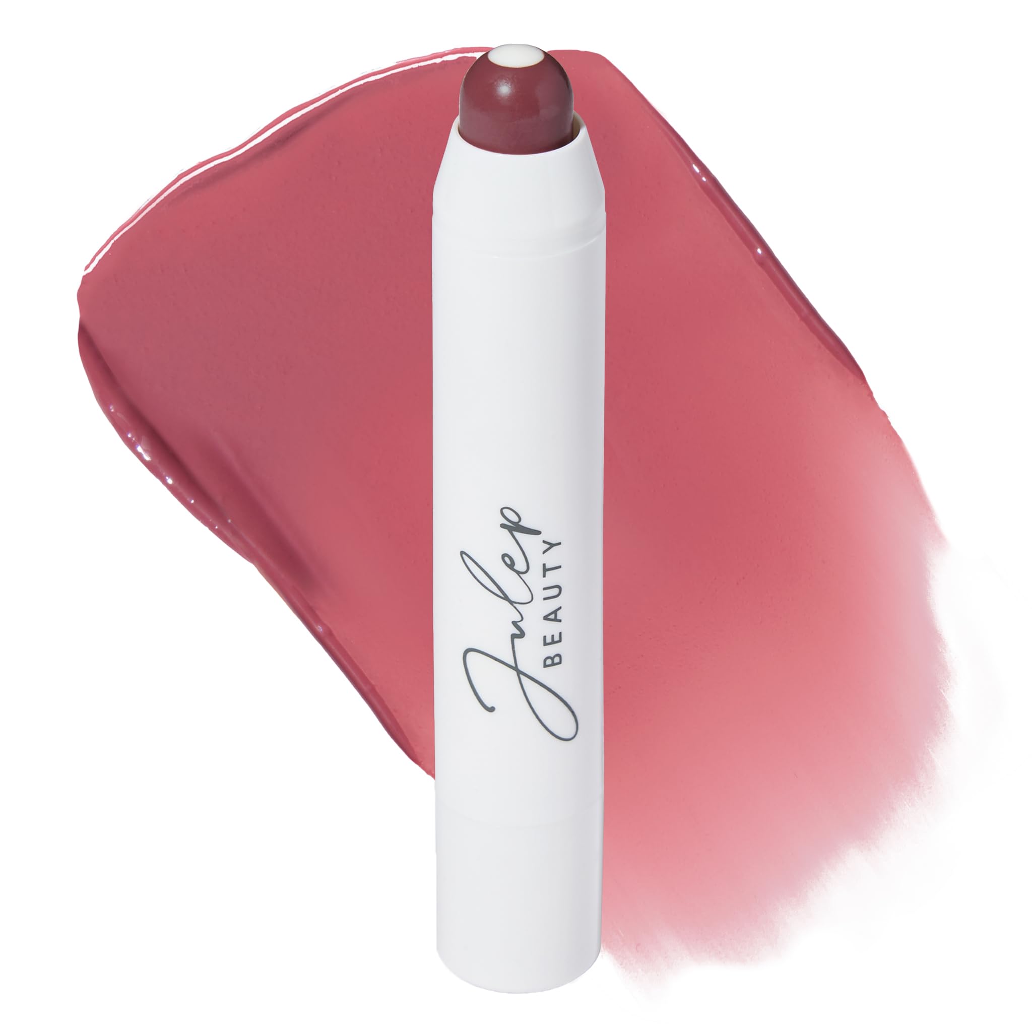 JulepIt's Balm: Tinted Lip Balm + Buildable Lip Color -Rich Plum - Natural Gloss Finish - Hydrating Vitamin E Core - Vegan
