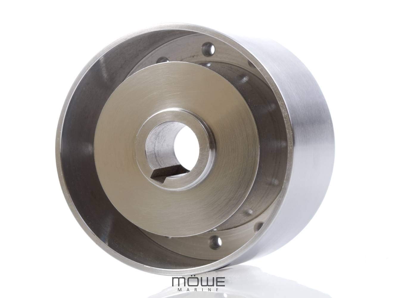 MÖWE MARINE PREMIUM NOVUM 5053 Bootslenkrad Echtholz inkl. Adapter Nabe passend für alle Boote mit Teleflex Ultraflex Lenkungen Steuerrad Bootssteuerrad