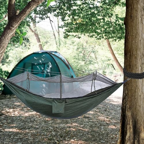 Hamac de Camping Portable Léger Robuste et Respirant en Filet