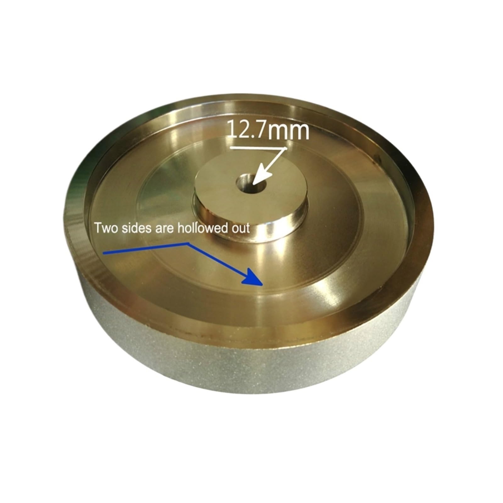 Mola diamantata da 6 pollici 150 mm x 25 x 12,7 mm, grana 80/180/240/600/800/1000, diametro della smerigliatrice a forma piatta for lucidatura di metalli e pietre