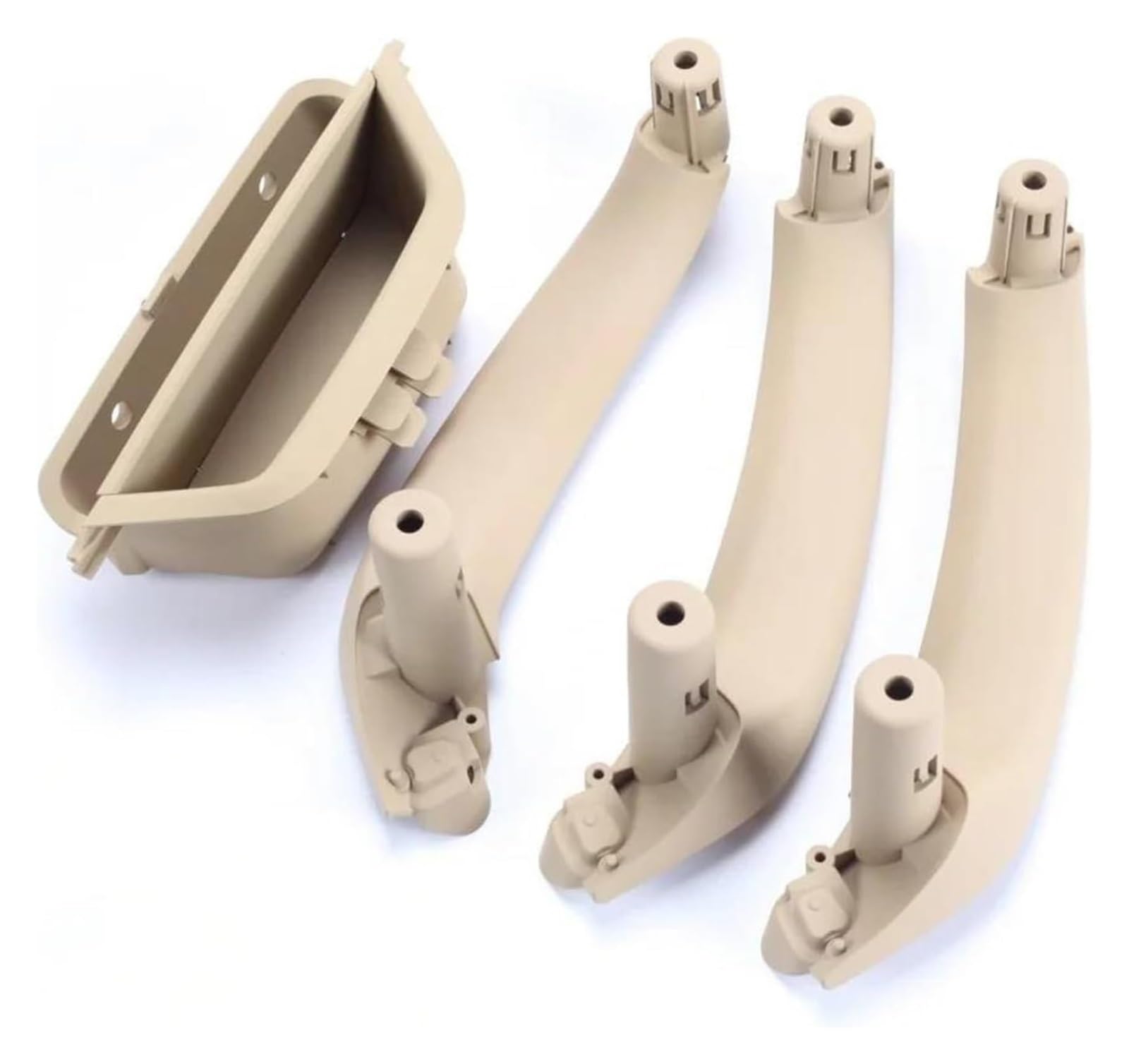 Fangziqq Lhd 4Pcs Beige For X3 X4 F25 F26 2010-2016 Lhd Rhd Car Front Left Door Inner Handle Pull Trim Panel 51417250307 Car Inner Door Handle(Lhd 4Pcs Beige)