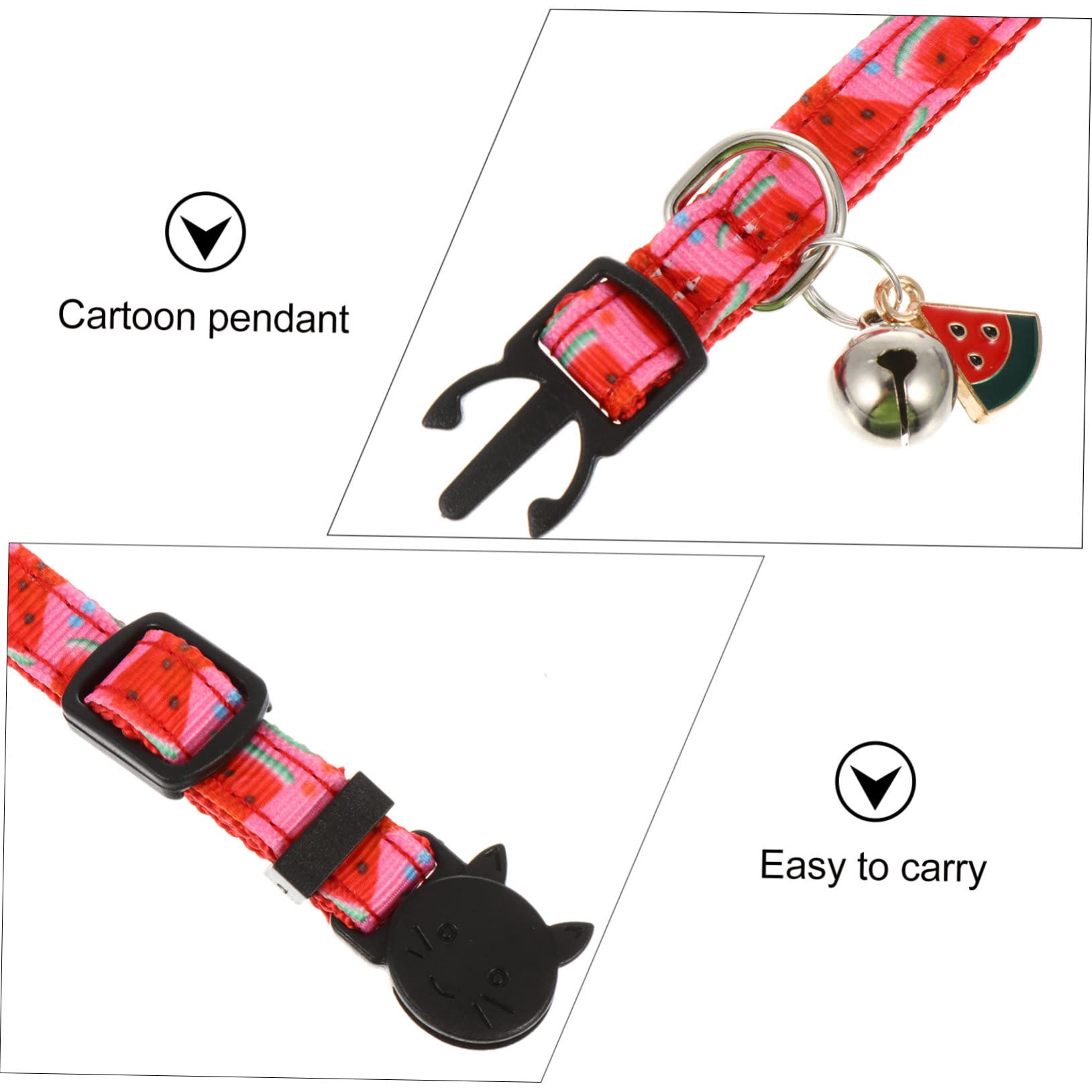 FRCOLOR 12 STK Obsthalsband Für Haustiere Reflektierende Katzenhalsbänder Halskette Mit Glocke Katzenhalsband Baumwolle Polyester Weihnachten Geographisches Positionierungs System Seil