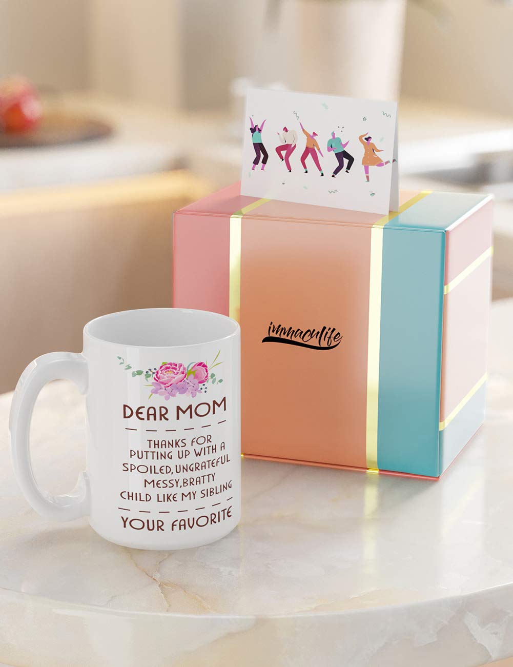 Taza Con Texto En Inglés "Cute Mom", De 325 Ml, Con Texto En Inglés