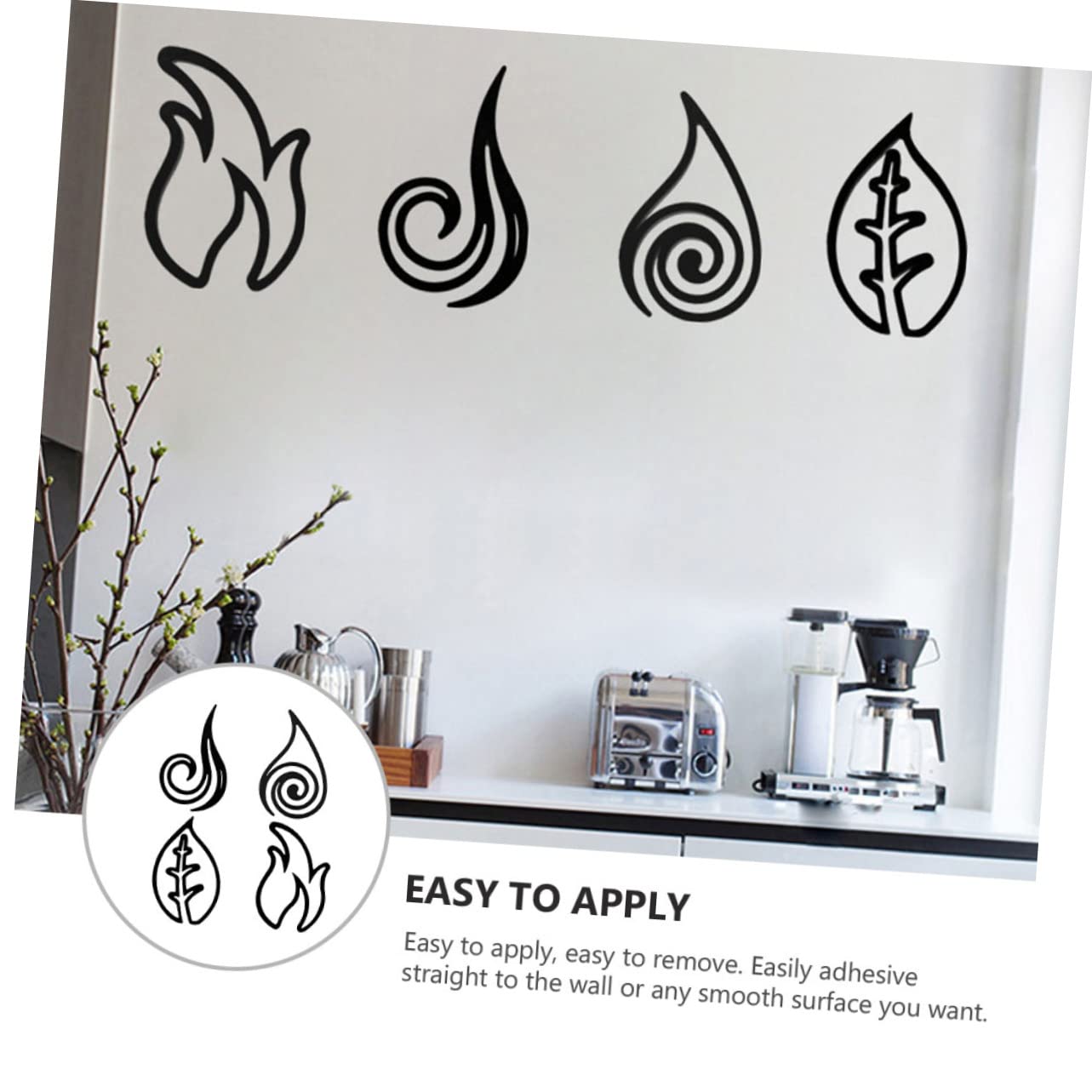 ABOOFAN 12 Pz Adesivo da parete decalcomania della parete acrilica decalcomania della boho Home decor adesivi cameretta arredamento bohémien adesivi murali bohémien sfondo
