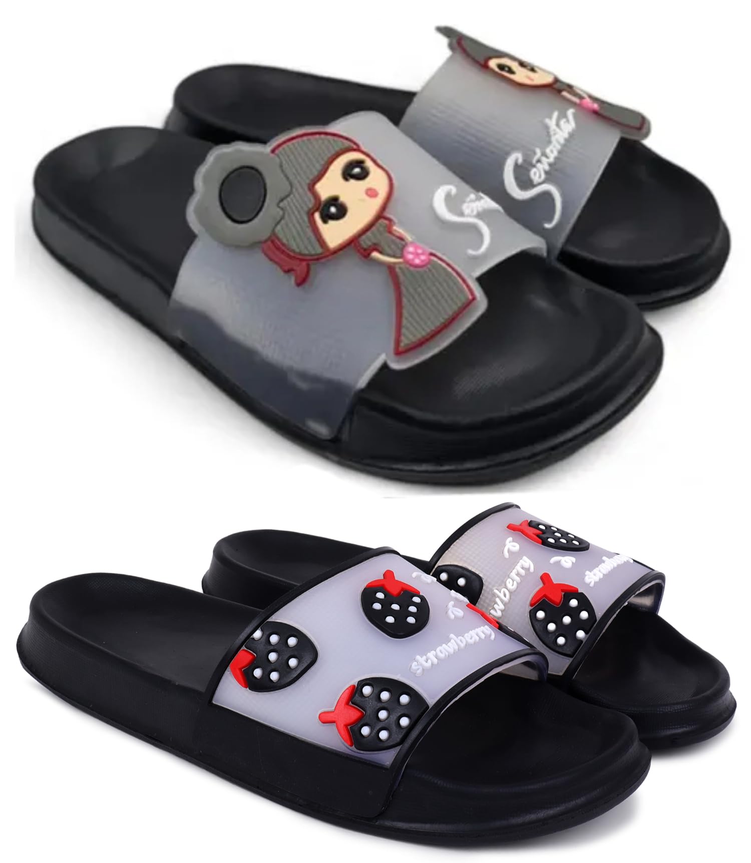 pampy angel Combo Pack of 2 Slipper/Flip Flops/Slides for Women (Senorita,S-Bery)-picture-37