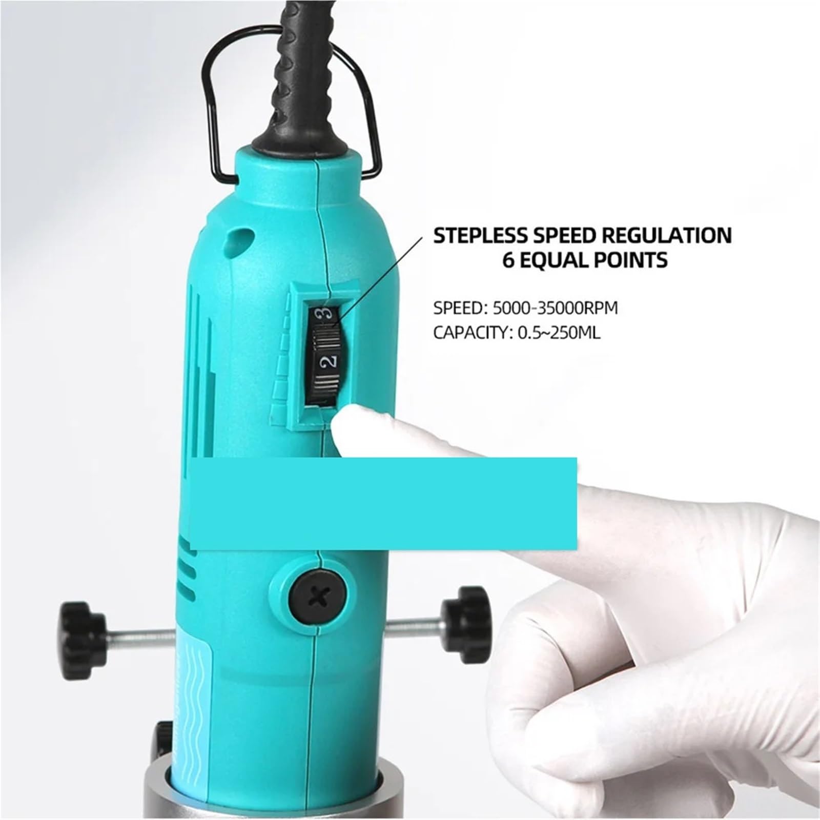 Ultraschall-Homogenisator, einstellbare Geschwindigkeit, Mischer, 2–250 ml, 35000 U/min, Laborschermaschine für effektives Dispergieren und Mischen von Proben