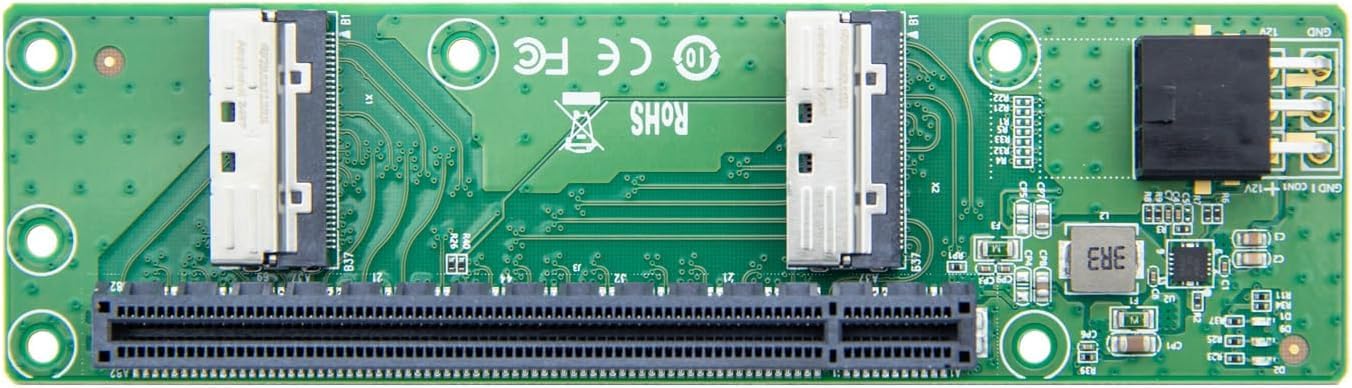 Carte Double SlimSAS 8i vers PCIe Gen4 X16 Slot