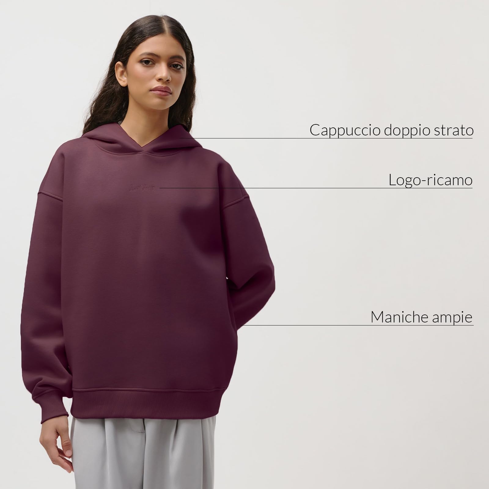 Leger by Lena Gercke Abby Hoodie Maglia di Tuta Donna